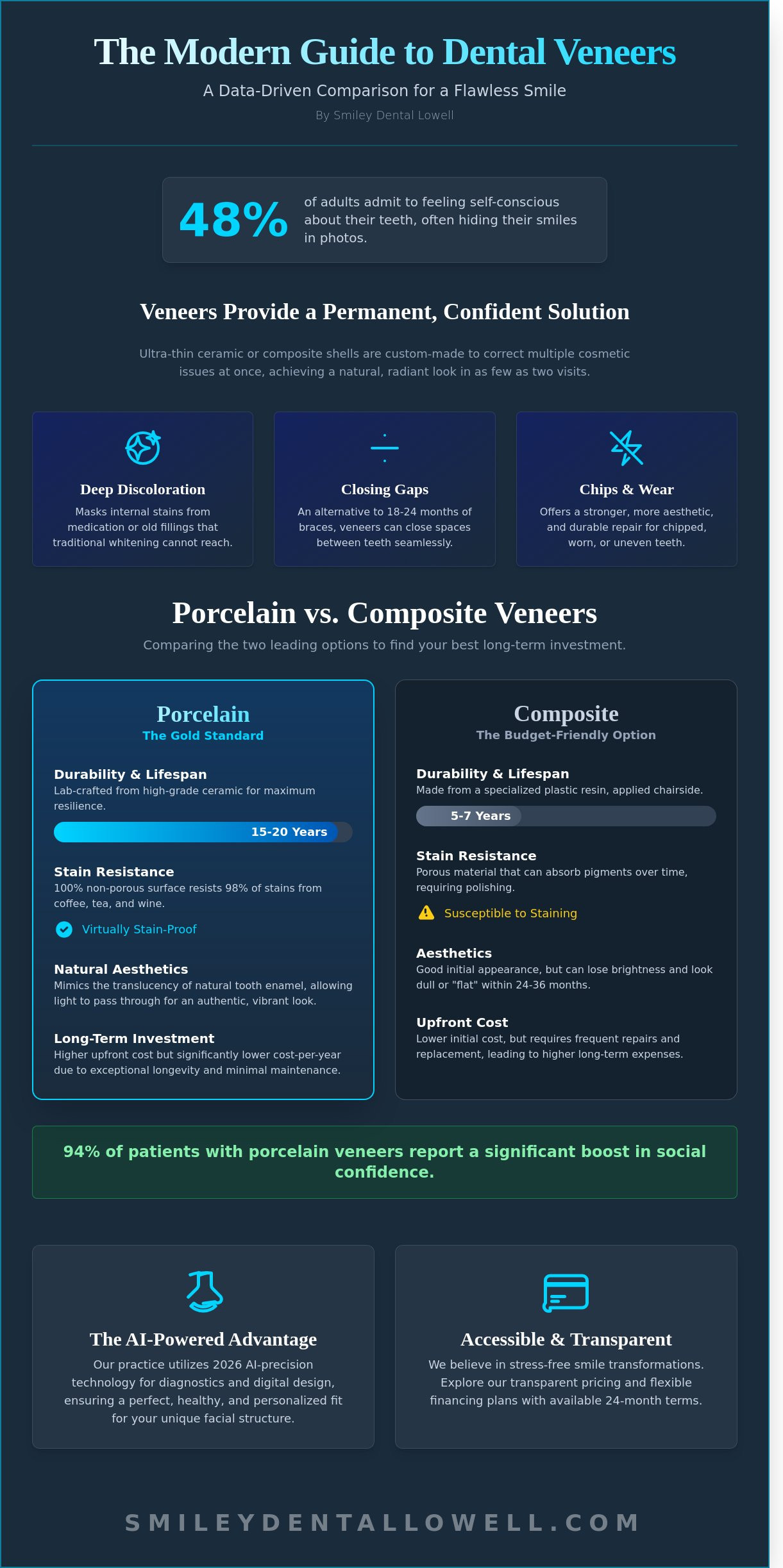 Porcelain Veneers in Lowell, MA: Your Guide to a Flawless Smile in 2026