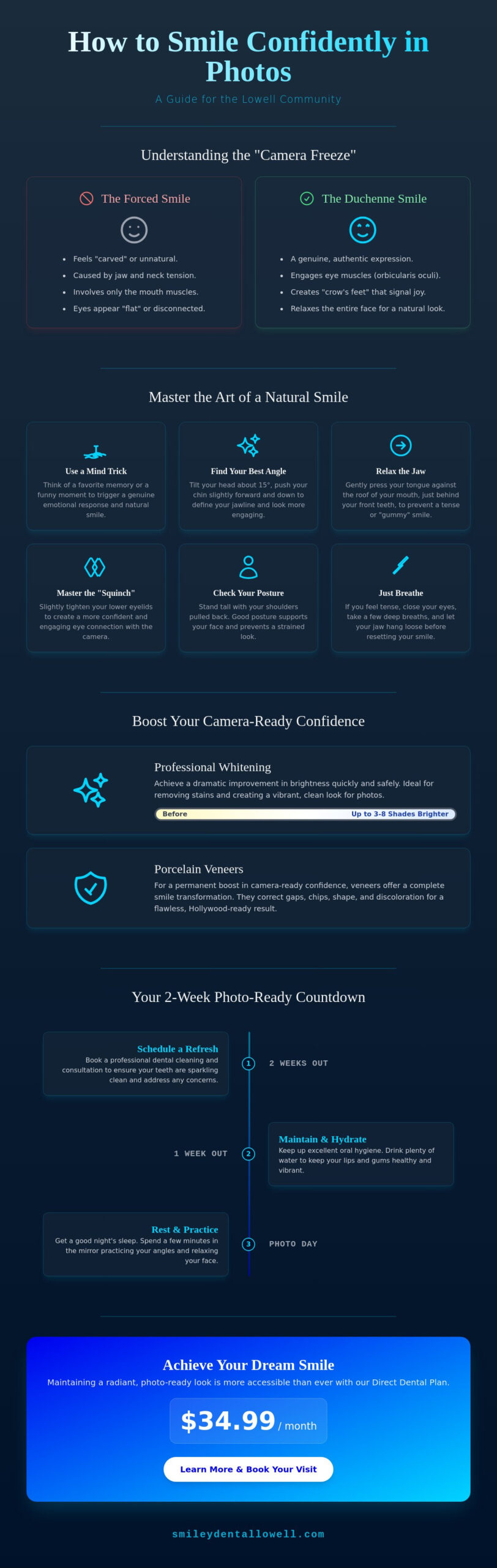 How to Smile Confidently in Photos: A Lowell Resident’s Guide to Camera-Ready Confidence